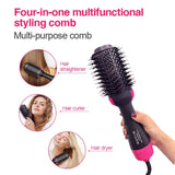 Hair Dryer Hot Air Brush Styler and Volumizer One Step Multifunction Hair Sraightener Curler Comb Electric Ion Blow Dryer Brush