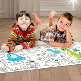 Children's Coloring Drawing Roll Sticker - KidoKraze
