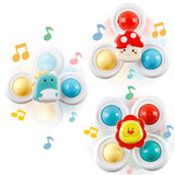 3PCS Suction Cup Spinner Toy For Kids