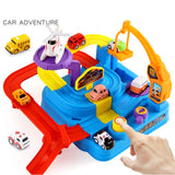 Car Adventure Race & Rescue Track With Magnetic Cars