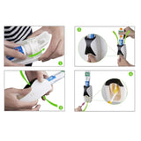 High Quality Set of Toothpaste Dispenser & Brush Holder - Plastic Automatic Toothpaste Dispenser With Tooth Brush Holder For Homes And Bathrooms - Tooth Paste Dispenser with Toothbrush Holder