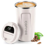 Digital Display Stainless Steel Coffee Mug  ( Hot & Cold )