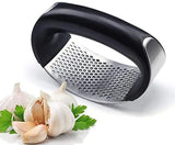 Stainless Steel Garlic Press Crusher Manual Rocking Mincer Kitchen Eco Friendly Food Grade Stainless Steel Ginger Crusher