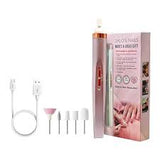 5-in-1 Rechargeable Electric Nail Drill Machine & Pedicure Kit – Professional Nail Art Tool Set with Grinding Acrylic Art Bits, Gel Remover, Manicure & Pedicure Kit, Flawless Salon Nail Pro Milling Cutters & Manicure Pen Shape