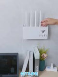 Wireless Wifi Router Shelf Wall-Mounted Cable Power Bracket Organizer