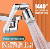 1080° Rotatable Extension Faucet Sprayer Head Water Tap Nozzle Universal Bathroom Tap Extend Adapter Aerator 2 Spray Modes For Washroom For Kitchen Item