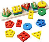 five Column Geometric Shape Sorter