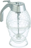 Honey Dispenser with Stand Honey Container, Syrup and Sugar Jar Pot, No Drip Honey Dispenser with High Capacity