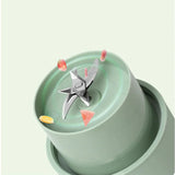 Portable Juicer Cup With Straw (500ml, 6 Blades)