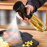 2 IN 1 oil spray bottle and dispenser Multifunction Glass Oil Bottle For Cooking BBQ Oil Dispensers Olive Oil Sprayer Mister Kitchen Gadgets