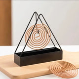 Iron Mosquito Coil Holder Incense Holders Coil Incense Burner Frame Modern Repellent Incense Rack for Household Bedroom Patio