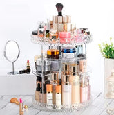 360 Rotating Diamond Cut Cosmetic Organizer-Big Size