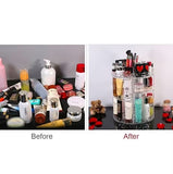 360 Rotating Diamond Cut Cosmetic Organizer-Big Size