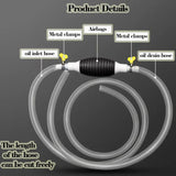 Multifunction Liquid Sucker Pump,Portable Siphon Pump Manual Hand Fuel Transfer Pump for Gasoline Gas Oil Fuel Petrol Diesel Fluid Water Fish Tank.