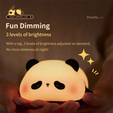 Cute Panda Silicon LED Lamp Light