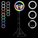 RGB LED Ring Light With Stand