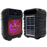 GTS-1628 sound bt speaker 3 inch led flashlight usb wireless solar speaker