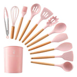 12 Pcs Silicone Cooking Utensils Kitchen Utensil Set