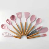 12 Pcs Silicone Cooking Utensils Kitchen Utensil Set