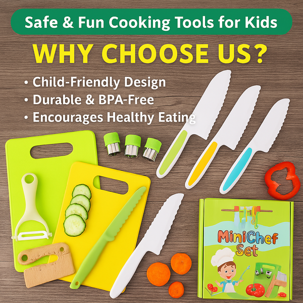 MiniChef Montessori Kitchen Tools – 13 Piece Set