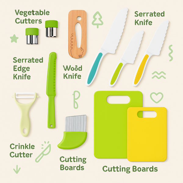 MiniChef Montessori Kitchen Tools – 13 Piece Set Secondary image
