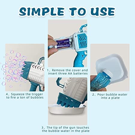 25 Holes Bubble Machine Gun - KidoKraze