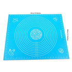 Silicon Rolling Dough Mat Non Slip Non Stick Reuseable Baking Mat 40cm x 50cm Kneading Dough Pad for Pastry Fondant Chapati Rolling Mat Roti Mat with Measurements