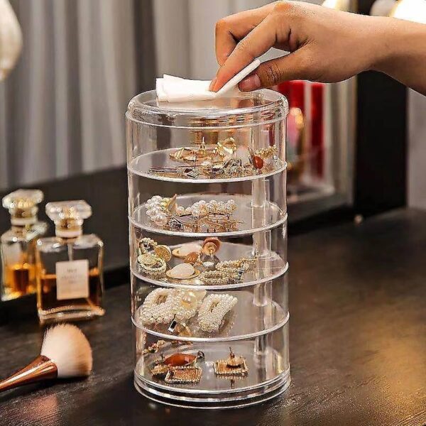 360 Degree Acrylic Rotating Jewellery Box Secondary image