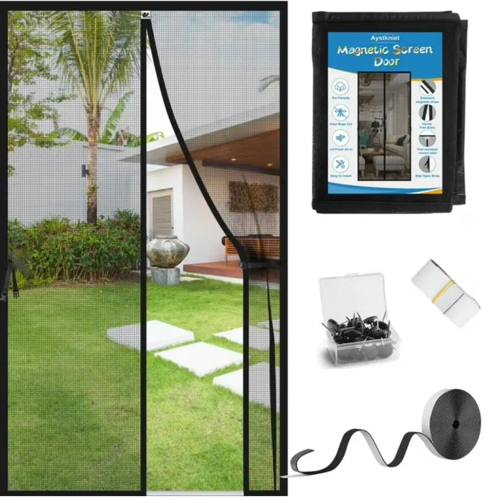 Summer Magnetic Screen Mosquito Net Door Anti Mosquito Insect Fly Bug for Kitchen Door Mosquito Net Self Sealing Hands Free Mesh
