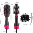 Hair Dryer Hot Air Brush Styler and Volumizer One Step Multifunction Hair Sraightener Curler Comb Electric Ion Blow Dryer Brush