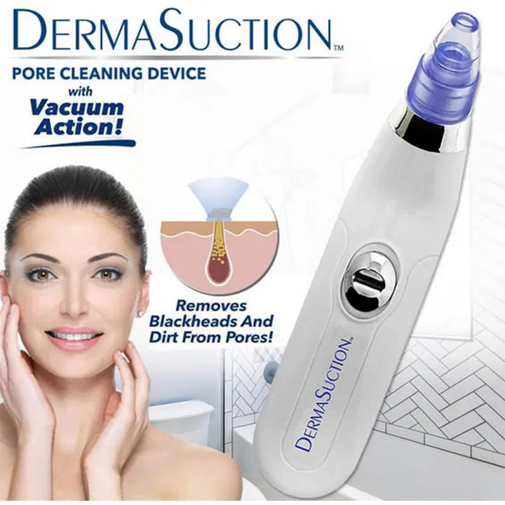 Derma Suction Blackhead Removal Machine 4 in 1 Black Head Remover Machine - Acne Pore Cleaner Vacuum Suction Tool Blackhead Removal On Nose Machine Main image