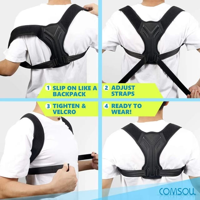 Posture belt, Posture corrector belt, Back support belt, Backbone Belt, Spine Support Belt, Back Pain Relief Shoulder Back Support Belt Main image
