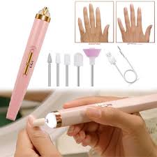 5-in-1 Rechargeable Electric Nail Drill Machine & Pedicure Kit – Professional Nail Art Tool Set with Grinding Acrylic Art Bits, Gel Remover, Manicure & Pedicure Kit, Flawless Salon Nail Pro Milling Cutters & Manicure Pen Shape Secondary image