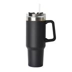 40 oz Insulated Tumbler Thermos Flask with Straw & Lid – Stainless Steel Double-Walled Thermal Mug for Hot & Cold Beverages, Ideal for Travel, Gym, and Outdoor Use 