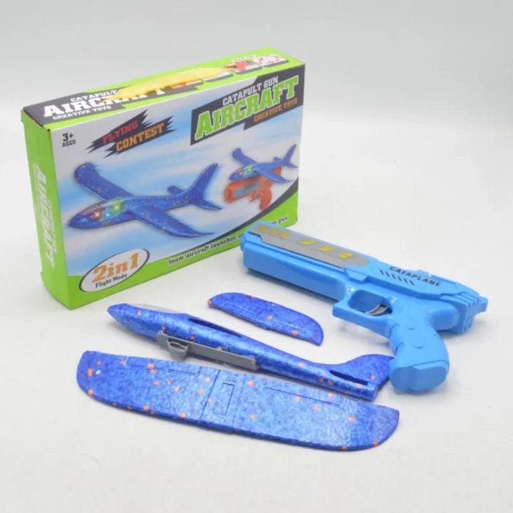 Catapult Aircraft Launcher Toy Gun with Light