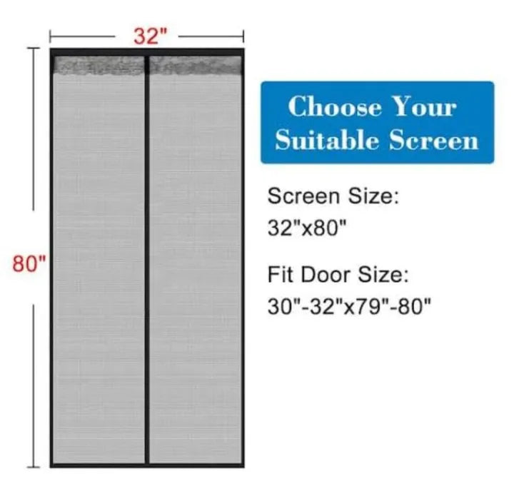 Summer Magnetic Screen Mosquito Net Door Anti Mosquito Insect Fly Bug for Kitchen Door Mosquito Net Self Sealing Hands Free Mesh