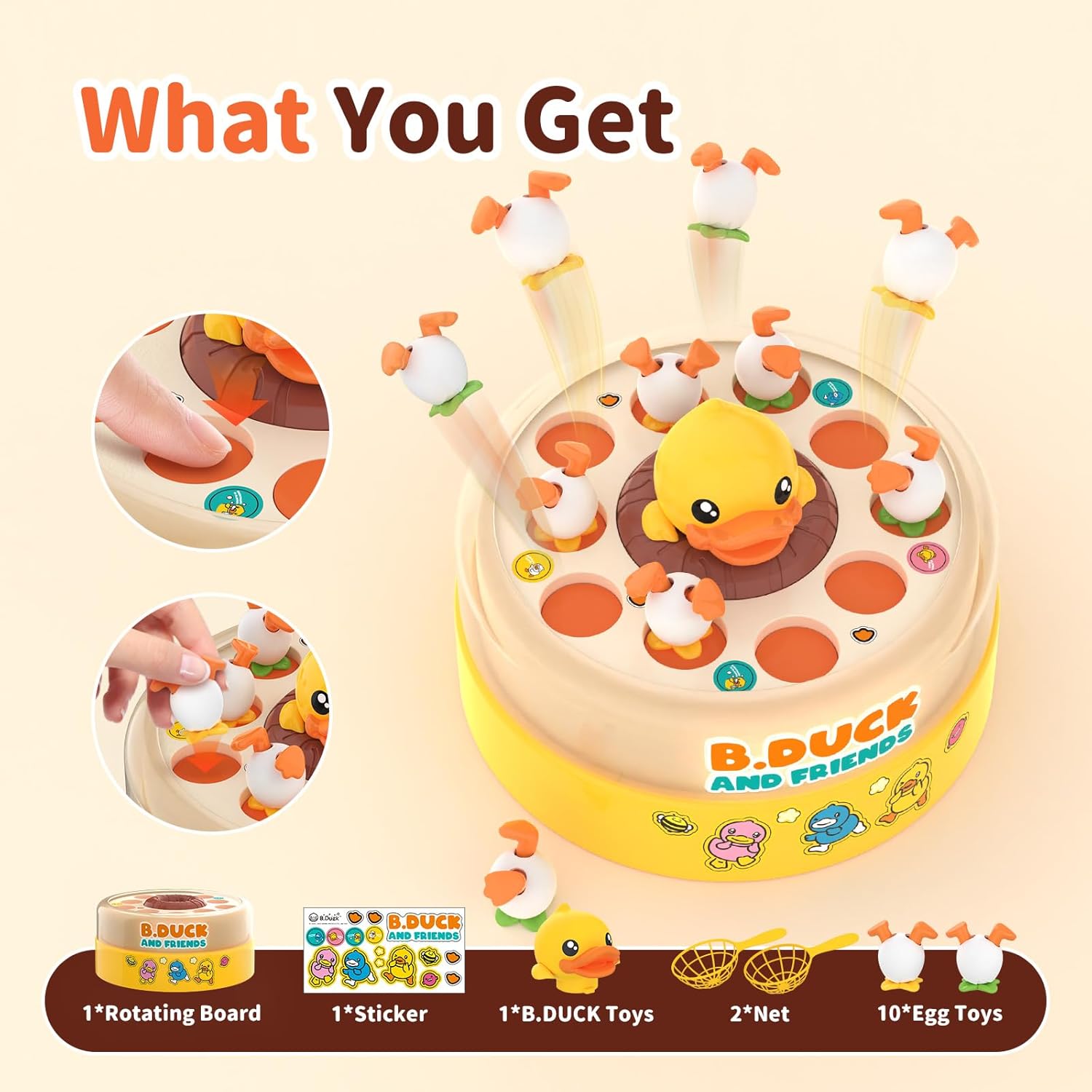 Electric Bouncing Duck Catching Game