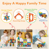 Transparent Magnetic Tiles Building Blocks