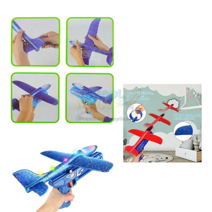 Catapult Aircraft Launcher Toy Gun with Light