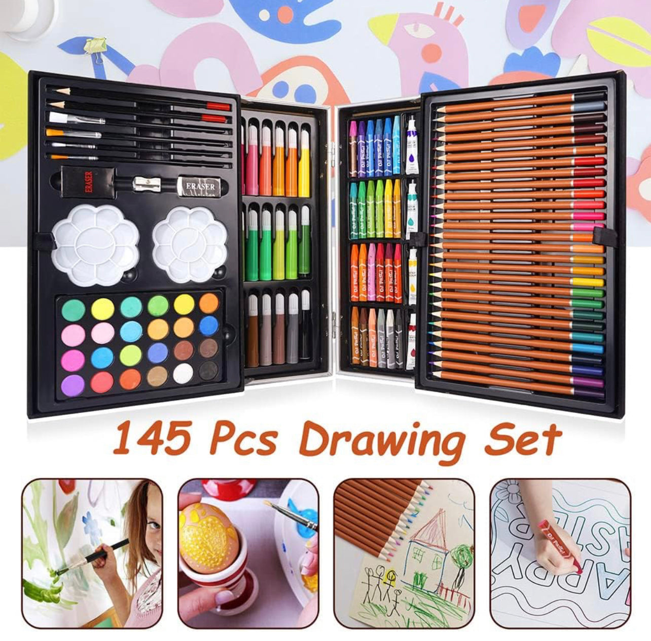 145 PCs Colouring Art Case Trunk