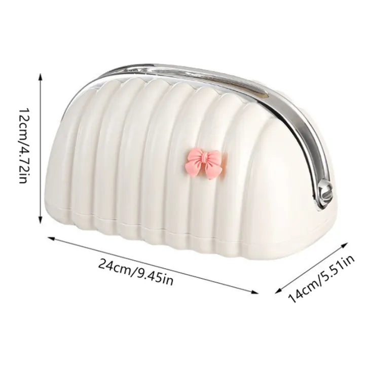 Luxury Tissue Box Desktop Tissue Organizer Shell Tissue Container Case Paper Holder Napkin Holder Household Storage Box