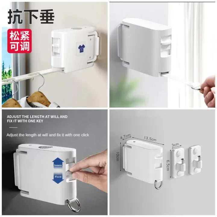 ABST - 34 Holes Hanging Clothes Retractable Clotheline - 1 Piece Main image