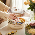 Little Crown Candy Box For Dry Fruits & Candies Box 4 partition Premium Quality