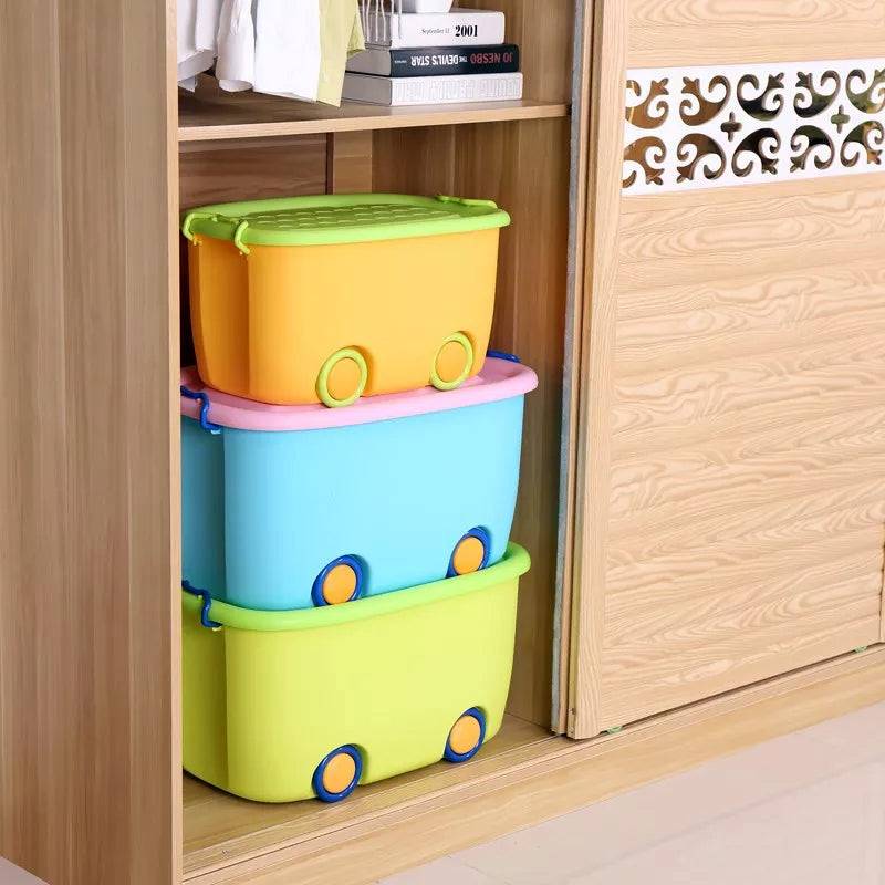 Aqua Multi-Purpose Plastic Extra Large Storage Container Box - KidoKraze