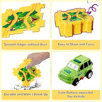 CHILDREN'S EDUCATIONAL PUZZLE TRACK CAR PLAY SET - KidoKraze