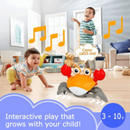 Crawling Crab Musical Toy with Infrared Sensors - KidoKraze