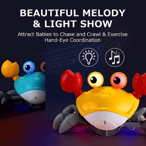 Crawling Crab Musical Toy with Infrared Sensors - KidoKraze
