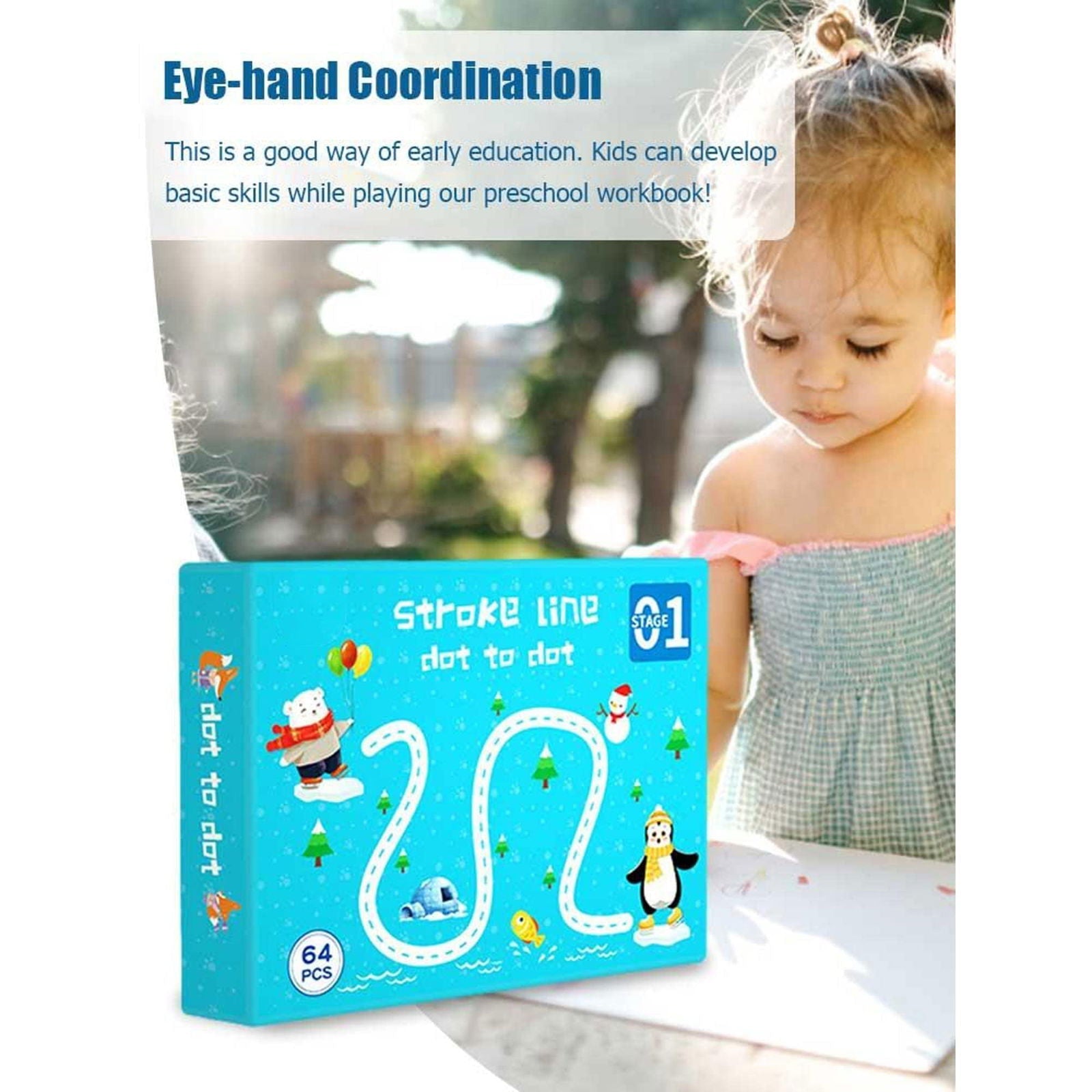 Reusable Tracing Workbook For Children - KidoKraze Main image