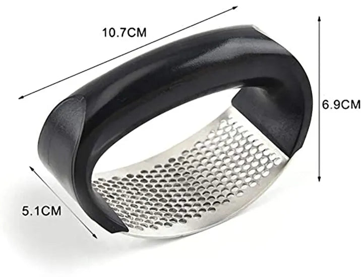 Stainless Steel Garlic Press Crusher Manual Rocking Mincer Kitchen Eco Friendly Food Grade Stainless Steel Ginger Crusher