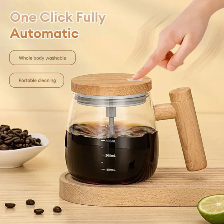 Electric high speed mixing cup , 13.5 oz Electric mixing coffee mug, portable self stirring mug, waterproof design for office/ kitchen/travel/ home/coffee/tea Main image